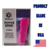 Pink Pepper Spray 0.5 Ounce Flip-top STREAM Mace & Pepper Spray Shield Protection Products LLC.