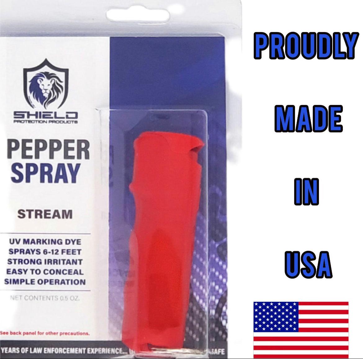 Key chain defensive spray