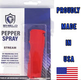 Red Pepper Spray 0.5 Ounce Flip-top STREAM Mace & Pepper Spray Shield Protection Products LLC.